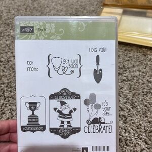 Stampin' Up! Tag It Stamp Set - Black Designs
